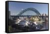 Tyne Bridge, Newcastle Upon Tyne, Tyneside, England, United Kingdom-James Emmerson-Framed Stretched Canvas