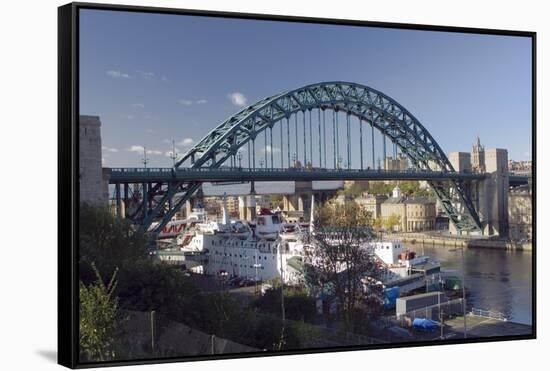 Tyne Bridge, Newcastle Upon Tyne, Tyneside, England, United Kingdom-James Emmerson-Framed Stretched Canvas