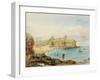 Tynemouth from Prior's Haven as it Appeared in 1849 (Bodycolour, Pencil and W/C on Paper)-John Storey-Framed Giclee Print