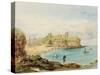 Tynemouth from Prior's Haven as it Appeared in 1849 (Bodycolour, Pencil and W/C on Paper)-John Storey-Stretched Canvas