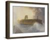 Tynemouth Pier: North-East Wind, 1866 (W/C)-Alfred William Hunt-Framed Giclee Print