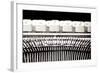 Type Bars And White Buttons Of Typewriter-donfiore-Framed Art Print