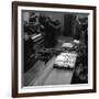 Type Being Set at the White Rose Press, Mexborough, South Yorkshire, 1968-Michael Walters-Framed Photographic Print