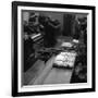 Type Being Set at the White Rose Press, Mexborough, South Yorkshire, 1968-Michael Walters-Framed Photographic Print