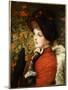 Type of Beauty: Portrait of Mrs. Kathleen Newton in a Red Dress and Black Bonnet, 1880-James Tissot-Mounted Giclee Print