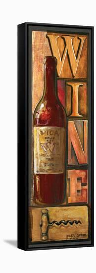 Type Set Wine Panel I-Gregory Gorham-Framed Stretched Canvas