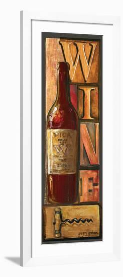 Type Set Wine Panel I-Gregory Gorham-Framed Art Print
