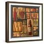 Type Set Wine Sq I-Gregory Gorham-Framed Art Print