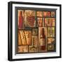 Type Set Wine Sq I-Gregory Gorham-Framed Art Print