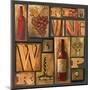 Type Set Wine Sq I-Gregory Gorham-Mounted Art Print