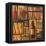 Type Set Wine Sq I-Gregory Gorham-Framed Stretched Canvas