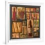 Type Set Wine Sq I-Gregory Gorham-Framed Art Print