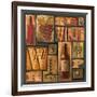 Type Set Wine Sq I-Gregory Gorham-Framed Art Print