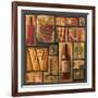 Type Set Wine Sq I-Gregory Gorham-Framed Art Print