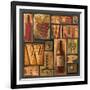 Type Set Wine Sq I-Gregory Gorham-Framed Art Print