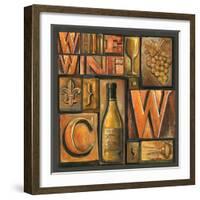 Type Set Wine Sq II-Gregory Gorham-Framed Photographic Print