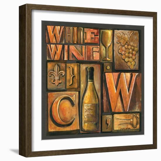 Type Set Wine Sq II-Gregory Gorham-Framed Photographic Print