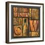 Type Set Wine Sq II-Gregory Gorham-Framed Photographic Print