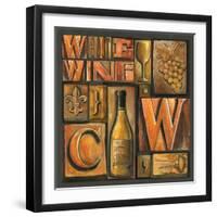 Type Set Wine Sq II-Gregory Gorham-Framed Photographic Print