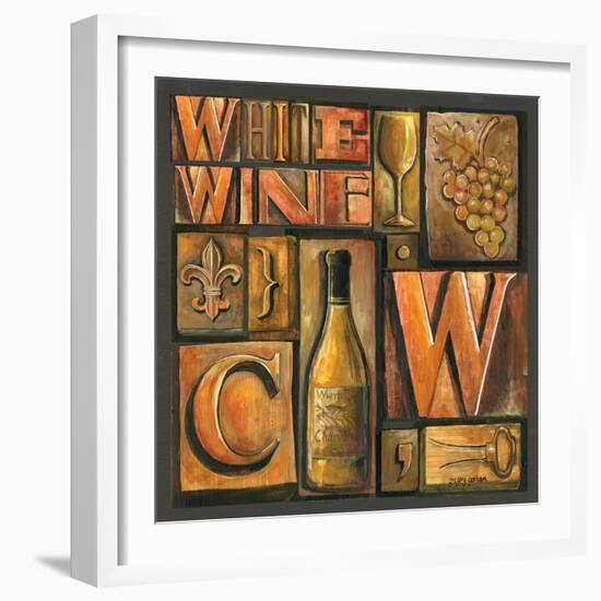 Type Set Wine Sq II-Gregory Gorham-Framed Photographic Print