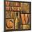 Type Set Wine Sq II-Gregory Gorham-Mounted Photographic Print