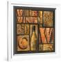 Type Set Wine Sq II-Gregory Gorham-Framed Photographic Print