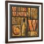 Type Set Wine Sq II-Gregory Gorham-Framed Photographic Print