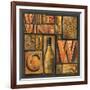 Type Set Wine Sq II-Gregory Gorham-Framed Photographic Print