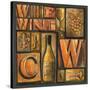 Type Set Wine Sq II-Gregory Gorham-Stretched Canvas
