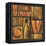 Type Set Wine Sq II-Gregory Gorham-Framed Stretched Canvas