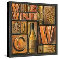 Type Set Wine Sq II-Gregory Gorham-Stretched Canvas