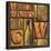 Type Set Wine Sq II-Gregory Gorham-Stretched Canvas