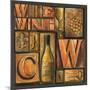 Type Set Wine Sq II-Gregory Gorham-Mounted Photographic Print