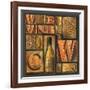 Type Set Wine Sq II-Gregory Gorham-Framed Photographic Print