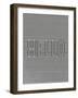 Type Stripe - Hello-Otto Gibb-Framed Giclee Print