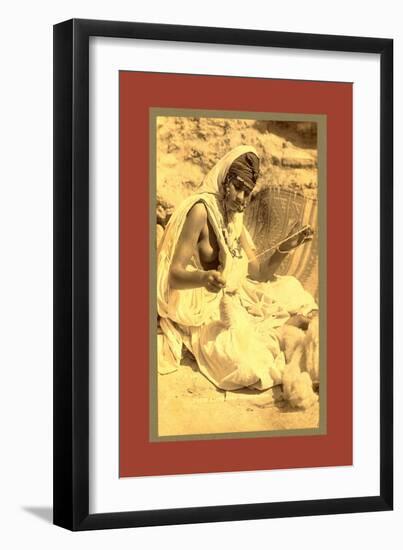 Types Algerians, Wool Spinner-Etienne & Louis Antonin Neurdein-Framed Giclee Print