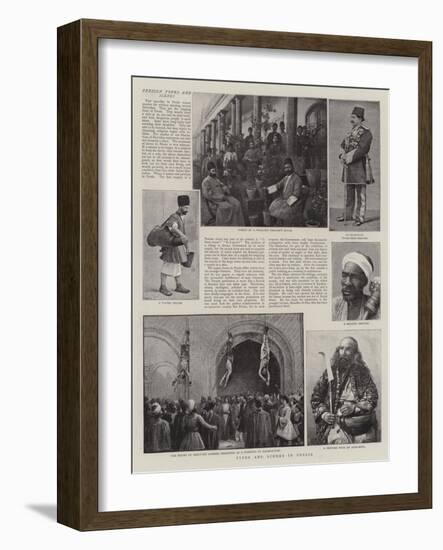 Types and Scenes in Persia-Charles Joseph Staniland-Framed Giclee Print