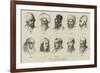 Types of Asiatic Peoples-null-Framed Giclee Print