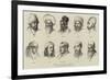 Types of Asiatic Peoples-null-Framed Giclee Print