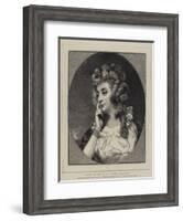 Types of Beauty, No I, Mrs Braddyll-Sir Joshua Reynolds-Framed Giclee Print