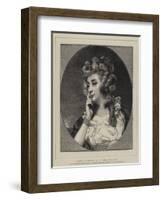 Types of Beauty, No I, Mrs Braddyll-Sir Joshua Reynolds-Framed Giclee Print