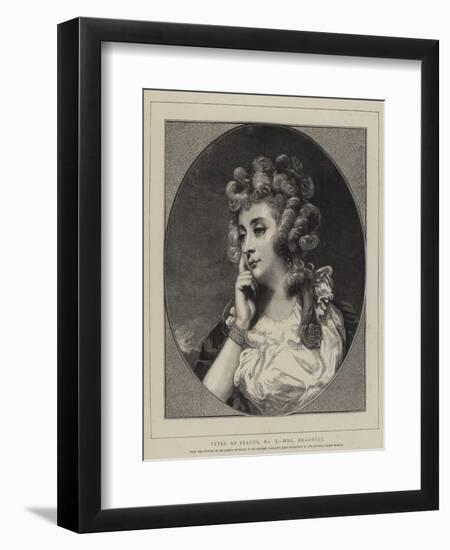 Types of Beauty, No I, Mrs Braddyll-Sir Joshua Reynolds-Framed Giclee Print