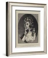 Types of Beauty, No I, Mrs Braddyll-Sir Joshua Reynolds-Framed Giclee Print