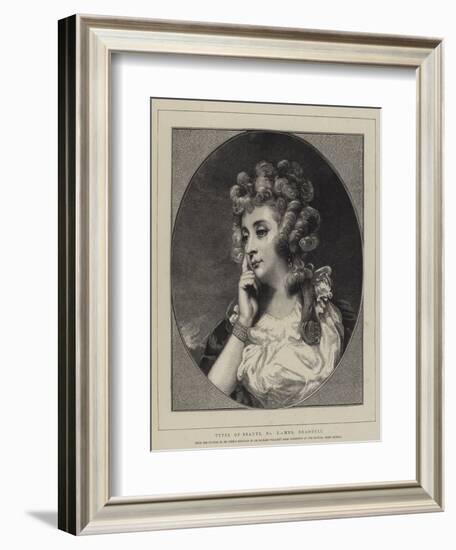 Types of Beauty, No I, Mrs Braddyll-Sir Joshua Reynolds-Framed Giclee Print