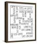 Types of Coffee-Archie Stone-Framed Giclee Print