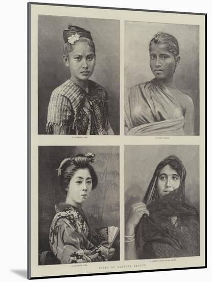 Types of Eastern Beauty-null-Mounted Giclee Print