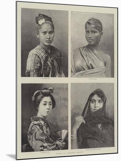 Types of Eastern Beauty-null-Mounted Giclee Print
