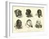 Types of Heads-null-Framed Giclee Print