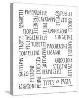 Types of Pasta-Archie Stone-Stretched Canvas