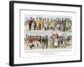 Types of Postmen from 1800-1870-null-Framed Giclee Print